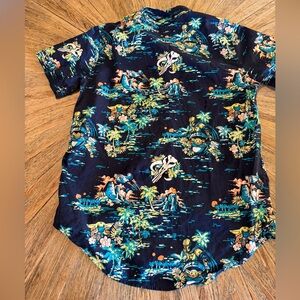 Star Wars Mandalorian Grogu Hawaiian Shirt Mens Small fits boys XL Baby Yoda